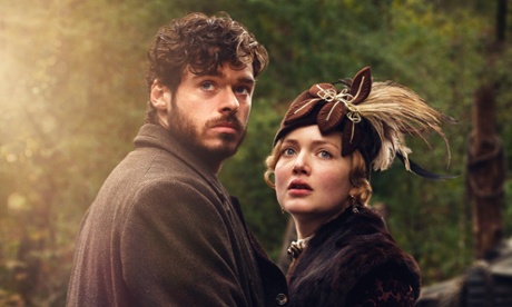 Richard Madden and Holliday Grainger in Lady Chatterley's Lover.