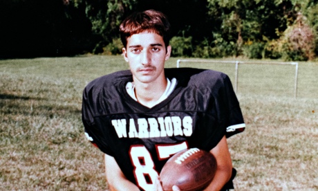 Adnan Syed when he was 16 years old and playing American football.