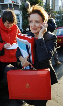 Under pressure ... As allegations swirl over her husband's dealings with Silvio Berlusconi.