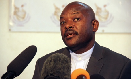 Pierre Nkurunziza, Burundi's president, who is intending to stand for a third term