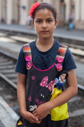 Hadisseh Hosseini, 11, who wants to be a doctor.