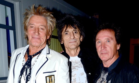 Rod Stewart, Ronnie Wood and Kenney Jones at the 'Rock 'N' Horsepower' event