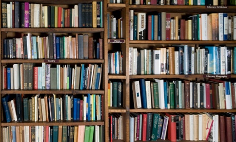 books on shelves
