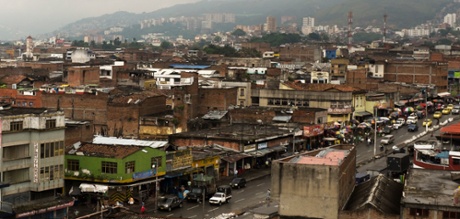 A panoramic view of Cali’s El Calvario neighbourhood.