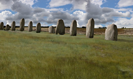 An artist's impression of 'superhenge'