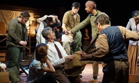 Performers on stage in Pentecost, David Edgar’s 1994 play