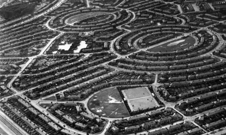 Suburban housing estates seen from the air in Queensbury, north-west London in 1935.