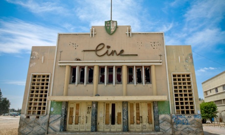 A cinema in Tombwa, Angola