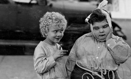 Jean Darling, left, and Joe Cobb in Noisy Noises, 1929.