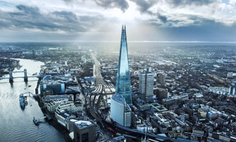 Aerial view of the Shard, City of London. George Osborne’s new tax has proved unpopular with smaller banks