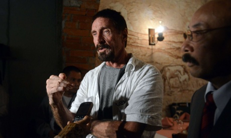 John McAfee was on the run; now he wants to run for president.