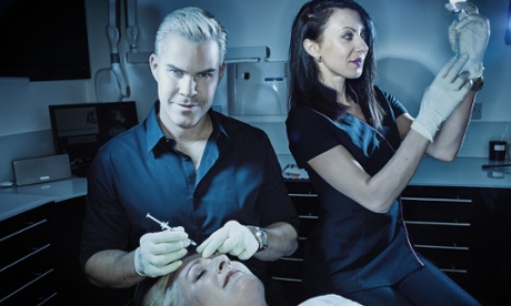 Life lines: Dr Andersson and assistant Olga Loenko with writer Kathryn Flett.