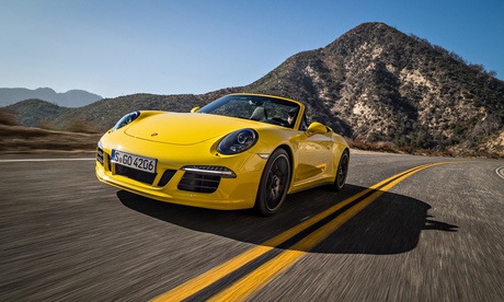 porsche on coast road