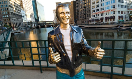 bronze statue of the fonz