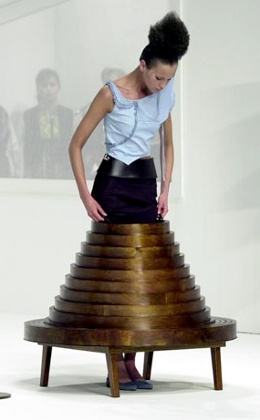 Hussein Chalayan's coffee table dress
