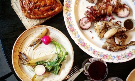 Dishes at Paradise Garage.