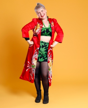 'As I’ve come to terms with myself, my world has gone from black and white to Technicolor': Aoife in her favourite coat.