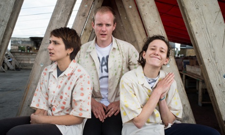 Micachu And The Shapes: Levi with bandmates Raisa Khan and Marc Pell.