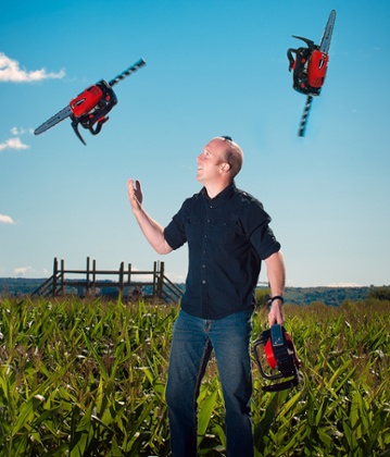 Ian Stewart: 'I bought my first chainsaw when I was 18.'