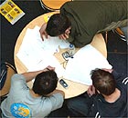 Students studying