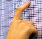 A pupil checks her GCSE exam results