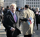 Boris Johnson goes leafletting