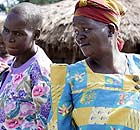 Women at the market in Katine 
