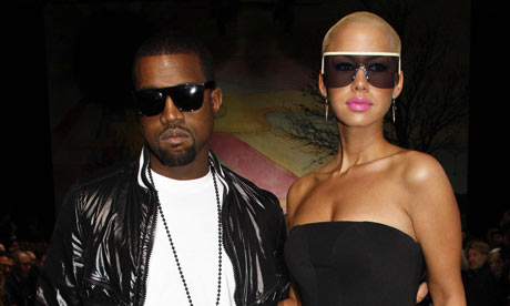 amber rose with hair pics. Kanye West and Amber Rose