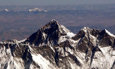 Aerial view of Mount Everest