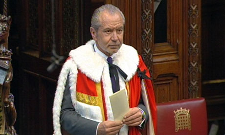 Lord Sugar was relieved not to