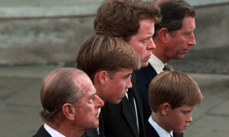 princess diana funeral william and harry. Diana funeral