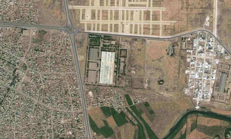Satellite image of facility in Hasakah, Syria