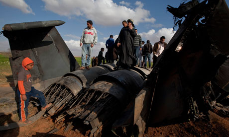 Libya: crashed US plane
