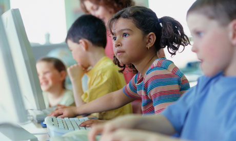 Children using computers