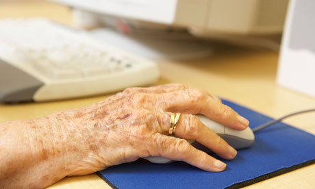 Person using computer