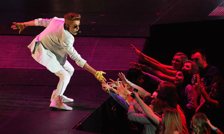 Justin Bieber at the O2 arena