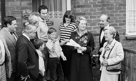 Margaret Thatcher and council house buyer in 1980