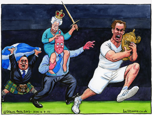 09.07.13: Steve Bell on Andy Murray's Wimbledon win – and possible knighthood