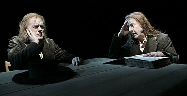 Peter Cadden (Listener) and Harry Towb (Reader) in Samuel Beckett's Ohio Impromptu
