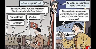 Detail from Die Suche comic book on the Holocaust