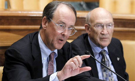 Erskine Bowles Alan Simpson chairs of deficit commission