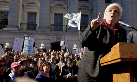 madison protest aerial