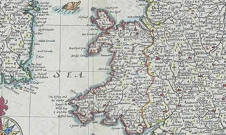 Antique map of Wales Image of antique map of Wales: jiunlimited.com