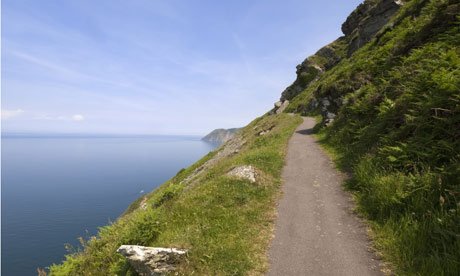 Coast path near the Valley of the Rocks, north Devon