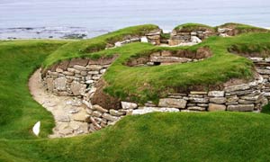 Skara Brae Neolithic village in Orkney