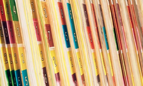 Paper patient record files