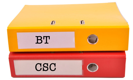 Ringbinders for BT and CSC