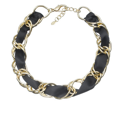 Necklaces: Chunky woven chain necklace