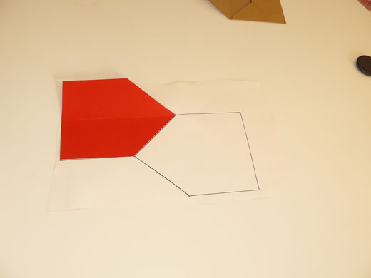 Envelope liners: Template drawn around