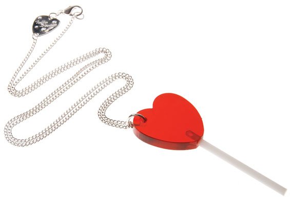 Valentines day jewellery: Tatty Devine lollipop pendant
